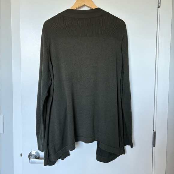 Blue Sky Bamboo/Cotton Dark Green Cardigan | Size 1X - Picture 7 of 7